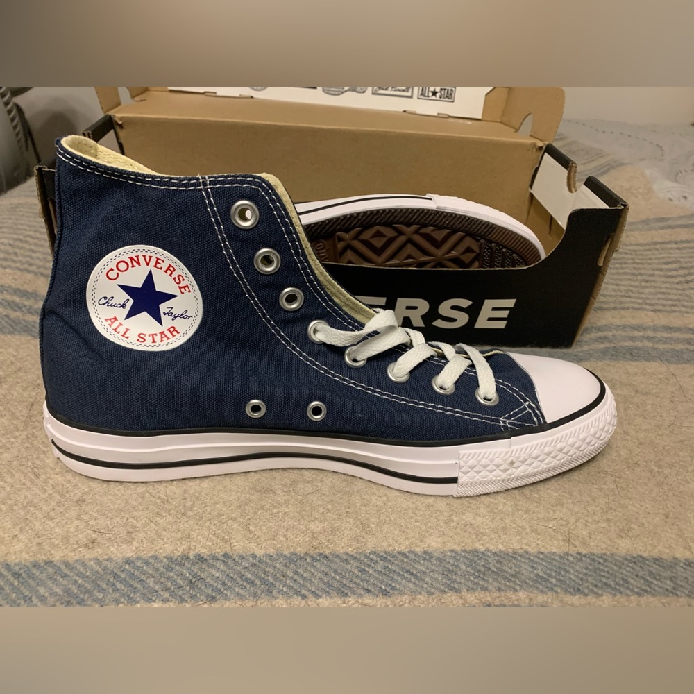 Navy Chuck Taylor Converse High Tops